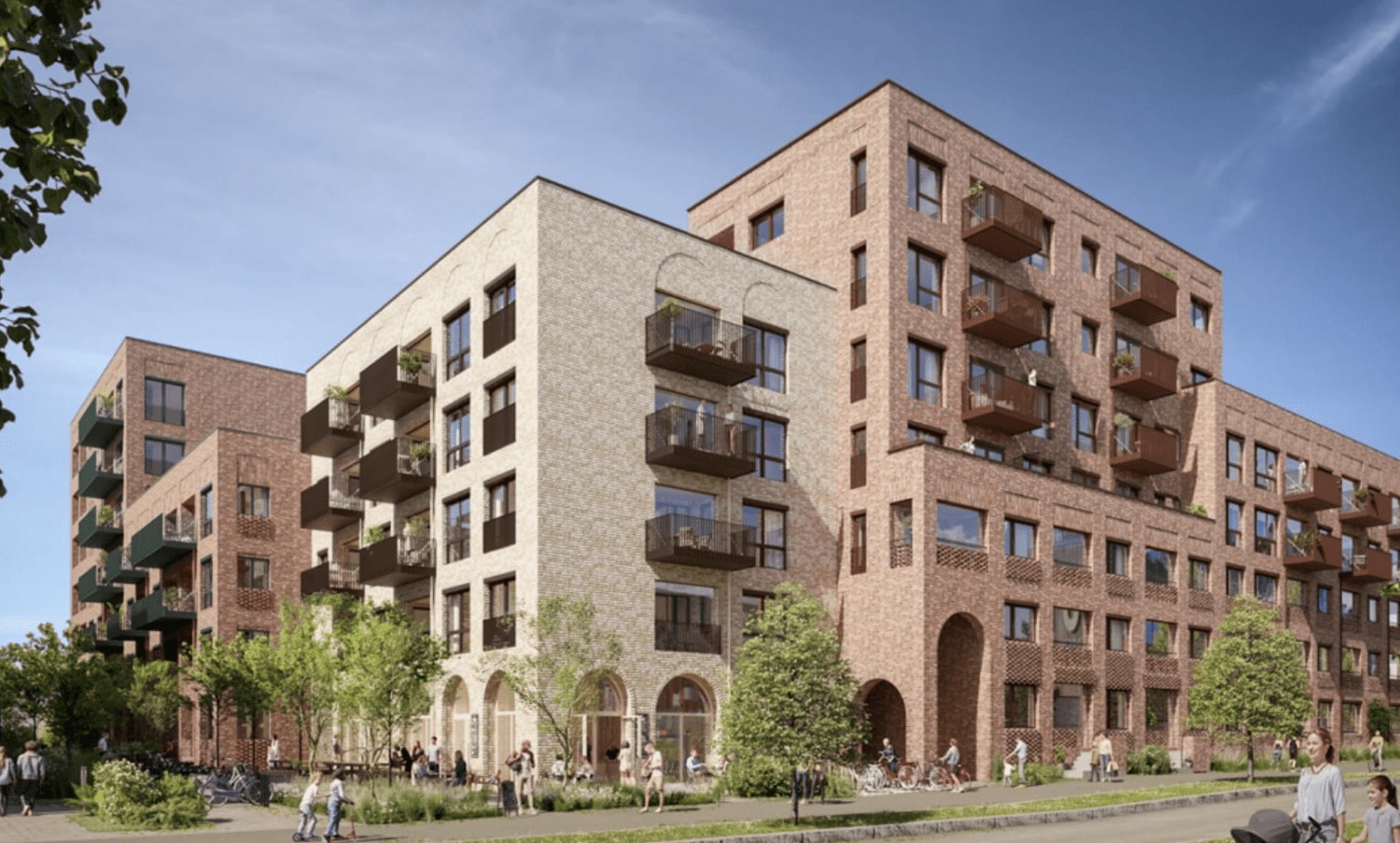 Nansenløkka, Fornebu – fasade